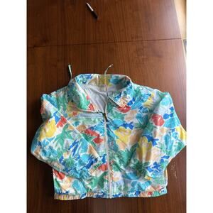Vintage HEAD Sportswear Women's 90s Tropical Windbreaker Jacket - Size M